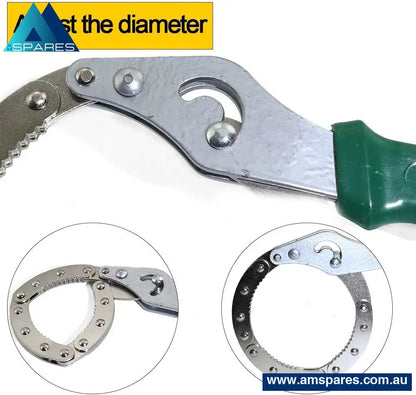 Adjustable Oil Filter Wrench Universal Handcuff Style Remover Tool Spanner Non-Slip Auto