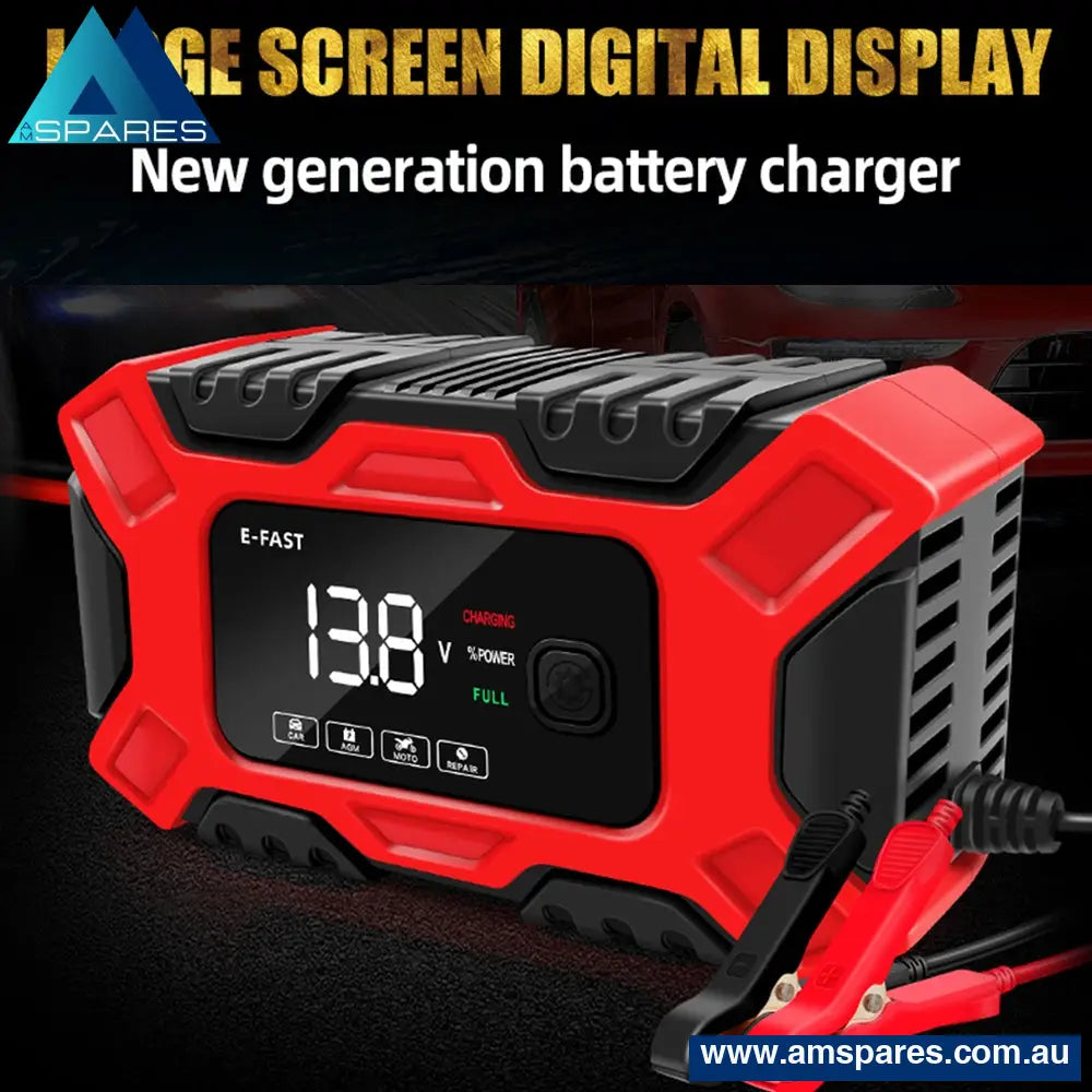 Car Battery Charger 12V 6A Model Lcd Smart Repair Boat Caravan Truck Auto Accessories > Others