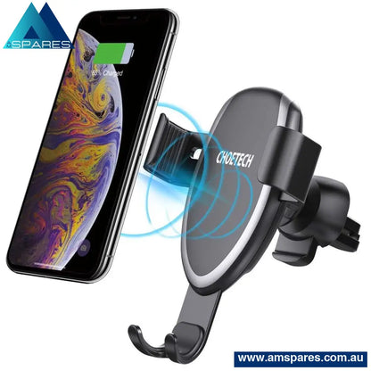 Choetech T536 - S Fast Wireless Charging Car Mount Phone Holder Electronics > Mobile Accessories