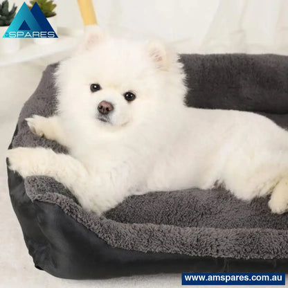 Floofi Pet Bed Square Xl Size (Black + Dark Grey) Care > Dog Supplies