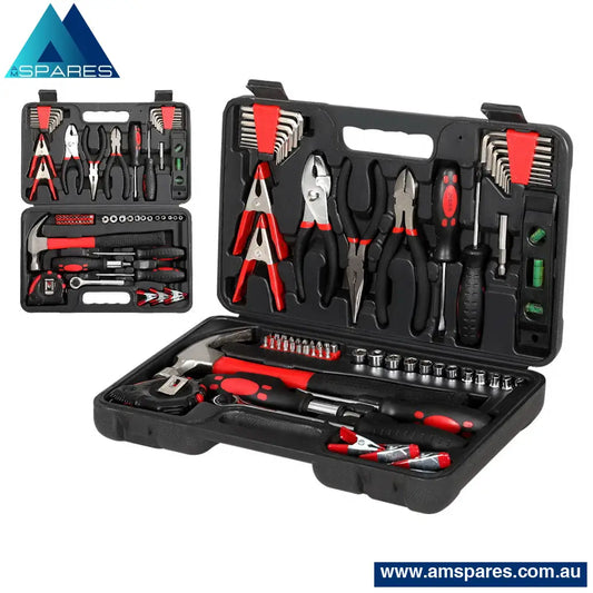 Giantz 70Pcs Tool Kit Set Box Household Toolbox Repair Hard Case Black Tools > Other