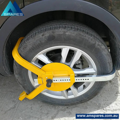 Heavy Duty Wheel Defender Lock Clamp Tyre 13’ 14’ 15’ Car Caravan Trailer Auto Accessories > Others