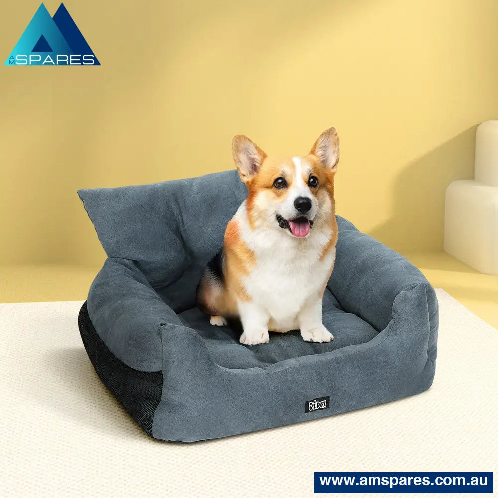 I.pet Dog Car Seat Booster Cover Pet Bed Portable Waterproof Belt Non Slip Travel Care > Supplies
