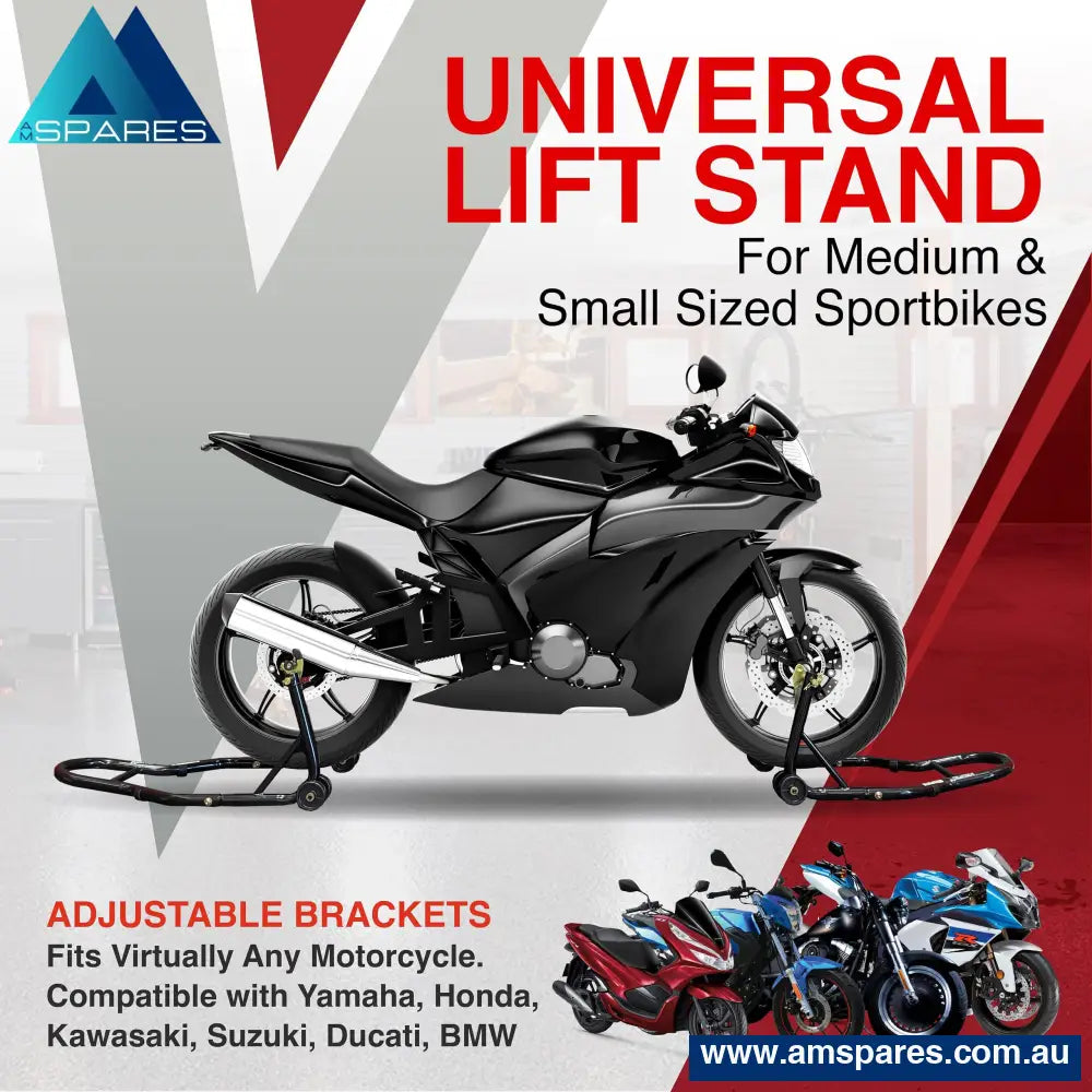 Motorcycle Universal Paddock Front & Rear Stand Lift Fork Wheel Swingarm Spool Tools > Other