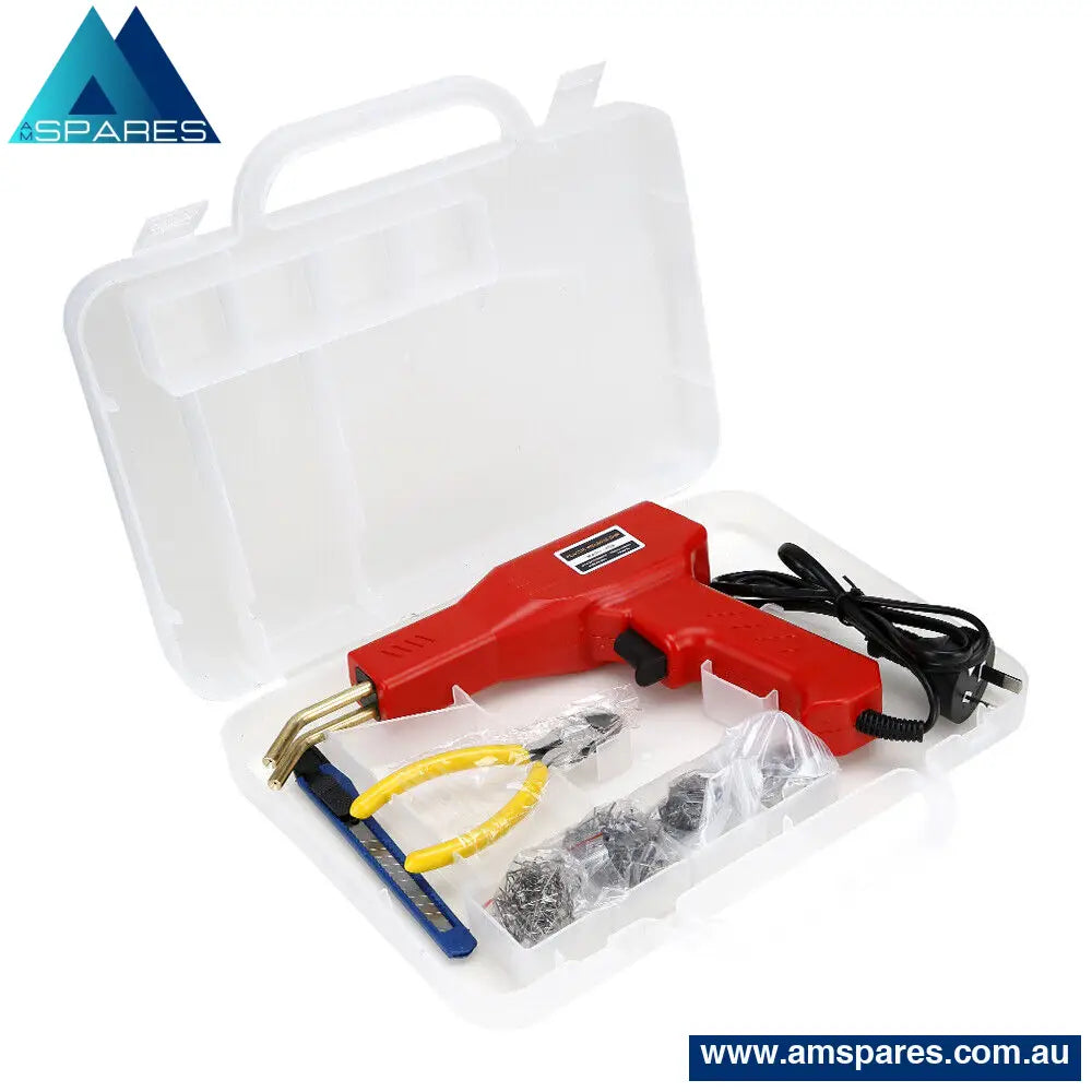 Plastic Welder Garage Tool Hot Staple Staplers Bumper Repair Welding Machine Kit Auto Accessories >