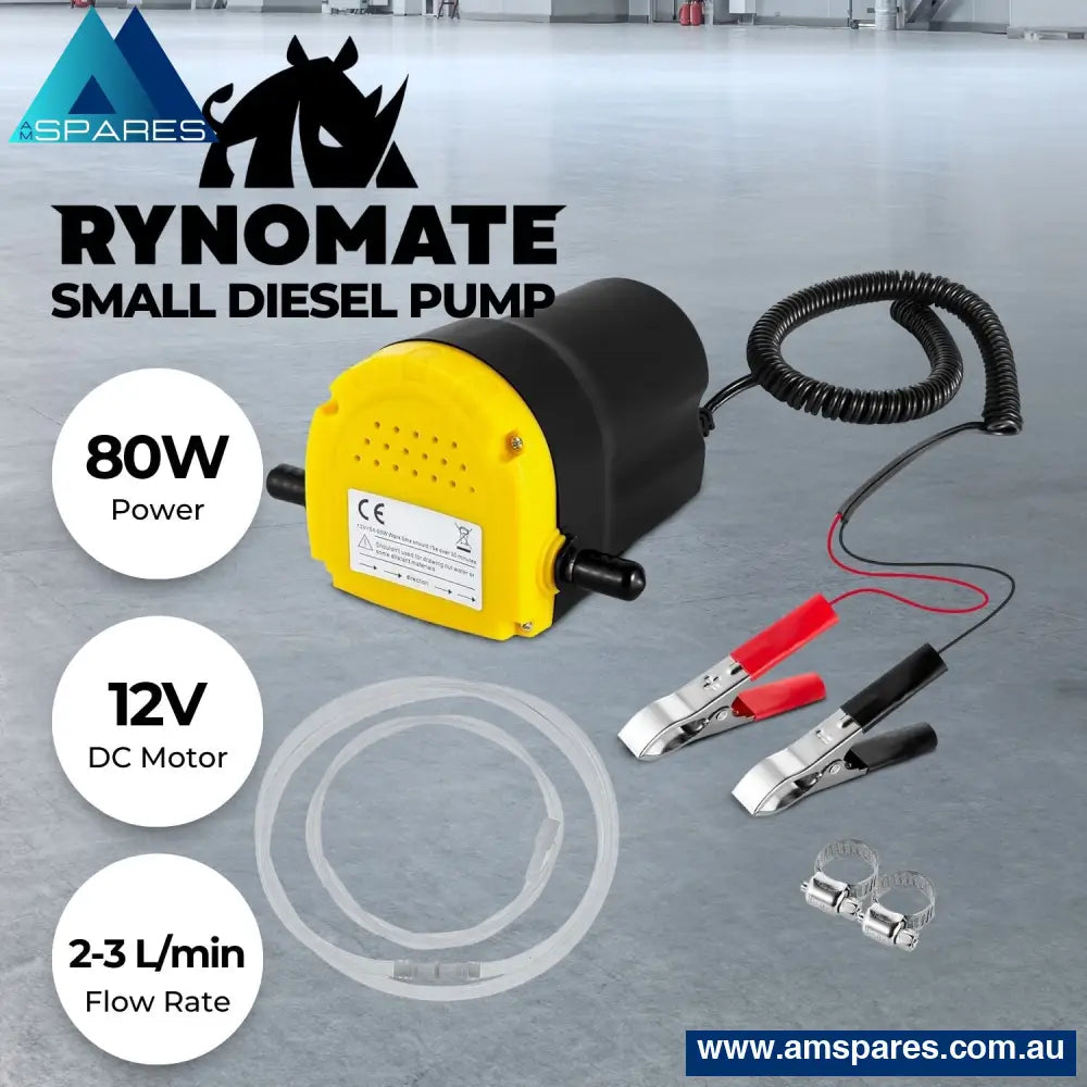 Rynomate 12V Portable Small Transfer Pump For Gear Oil Lubricant And Edible (2 - 3L/Min) Rnm - Dtp