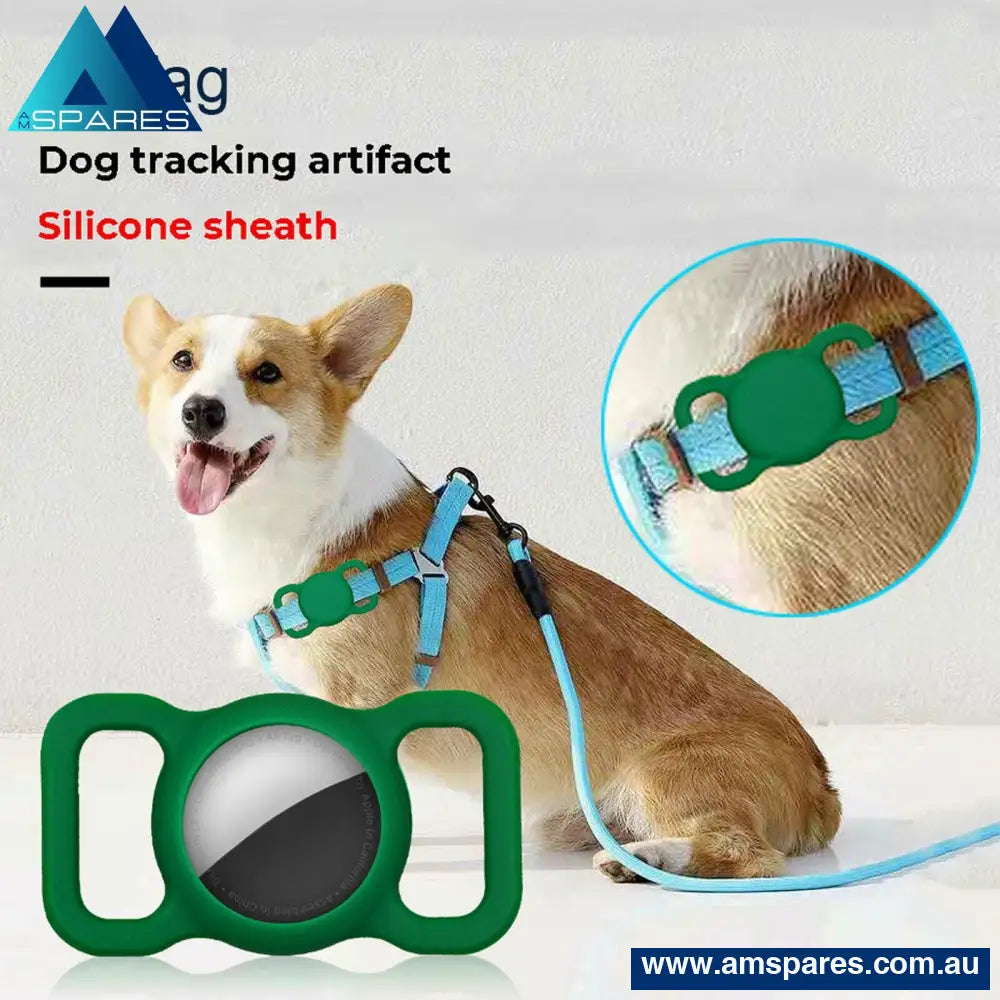 Silicone Pet Protective Case For Airtag Loop Apple Gps Finder Dog Cat Collar Au Care > Supplies