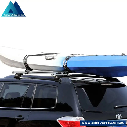 Universal Kayak Holder Car Roof Rack - Travel Saddle Watercraft Carrier Storage Outdoor > Boating