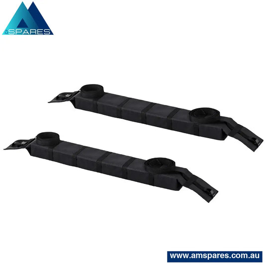 Universal Soft Car Roof Rack 116Cm Kayak Luggage Carrier Adjustable Strap Black Auto Accessories >