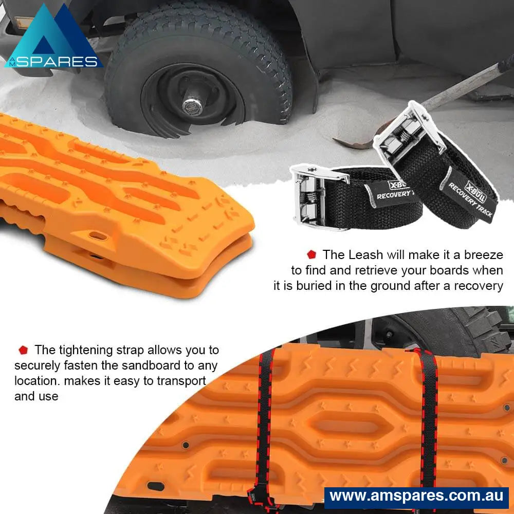 X-Bull 4Wd Recovery Tracks Boards 2Pcs 12T Sand Snow Mud Tracks With Mounting Pins Bolts Auto