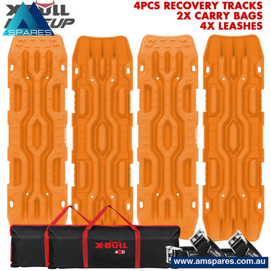 X-Bull 4X4 Recovery Tracks Boards 4Pcs Sand Mud Snow Car Truck 4Wd Riseup Auto Accessories > &