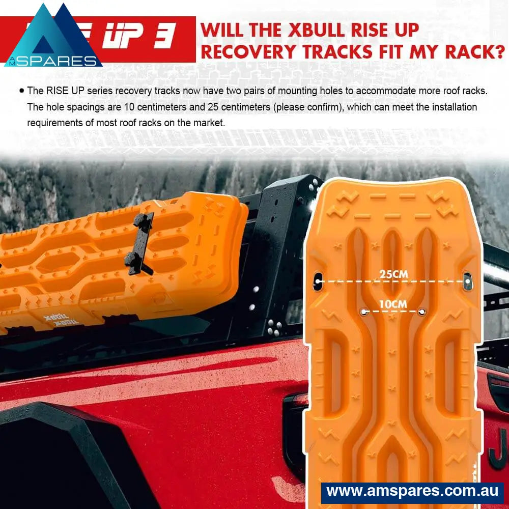 X-Bull 4X4 Recovery Tracks Boards 4Pcs Sand Mud Snow Car Truck 4Wd Riseup Auto Accessories > &