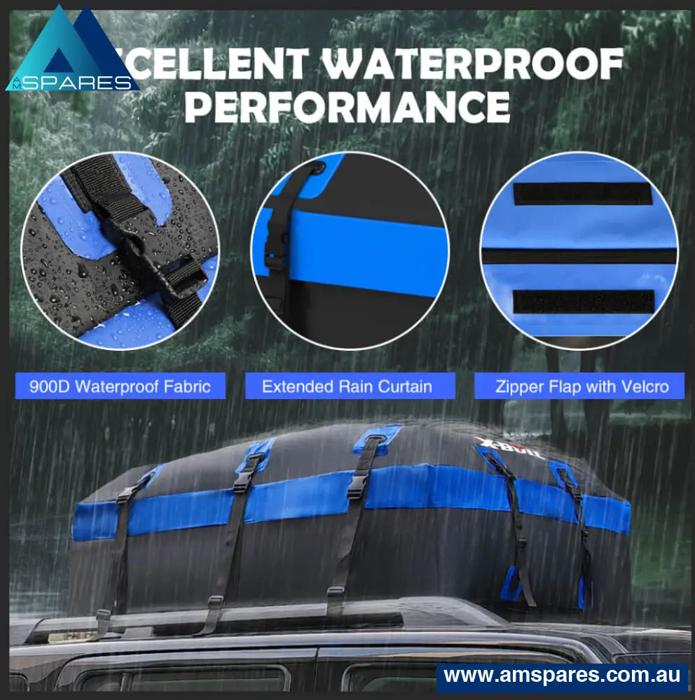 X-Bull Car Roof Cargo Bag Rooftop Carrier 100% Waterproof Top Luggage For All Vehicles Auto