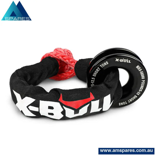 X - Bull Recovery Ring Soft Shackle Kit Snatch Block Pulley Rope 4Wd Auto Accessories > Others
