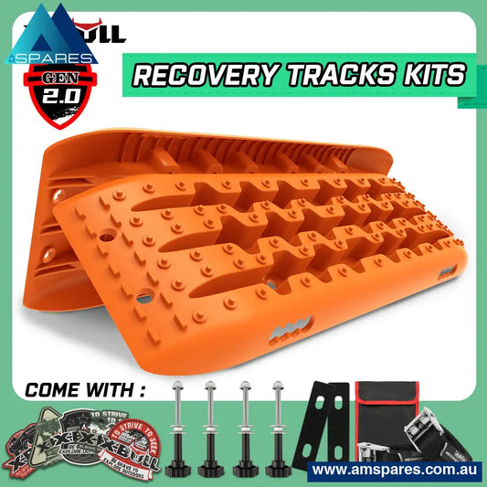 X - Bull Recovery Tracks Sand Trucks Offroad With 4Pcs Mounting Pins 4Wdgen 2.0 Auto Accessories >