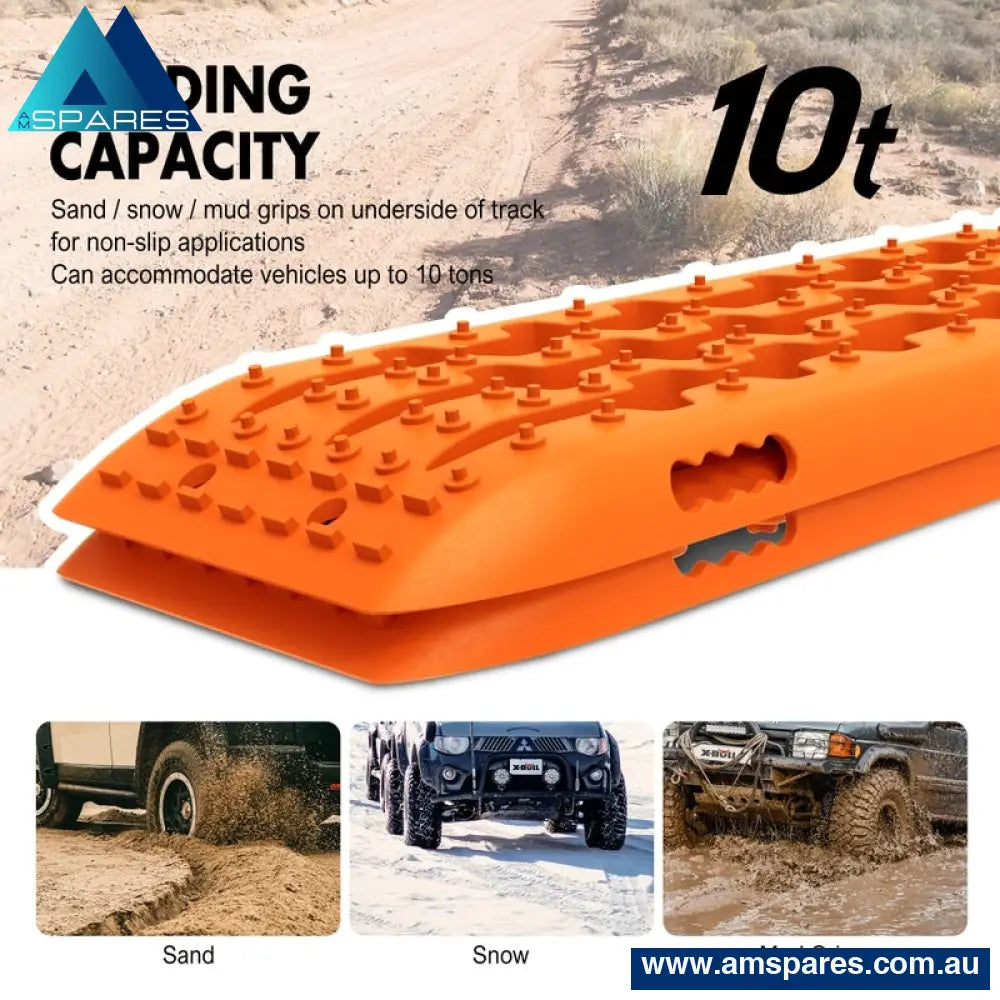 X - Bull Recovery Tracks Sand Trucks Offroad With 4Pcs Mounting Pins 4Wdgen 2.0 Auto Accessories >