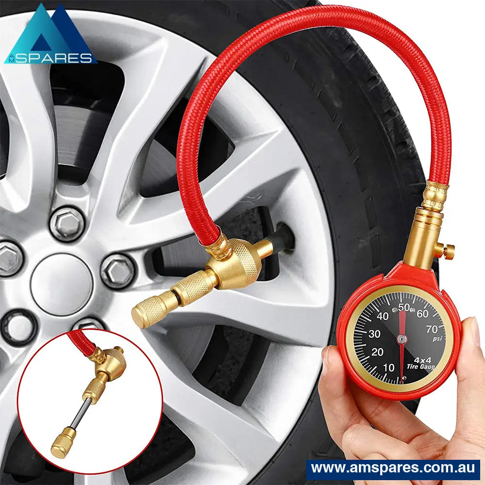 X - Bull Tyre Deflators Tire Automatic 4Wd Pressure Gauge 4 Brass Deflator Auto Accessories > Others